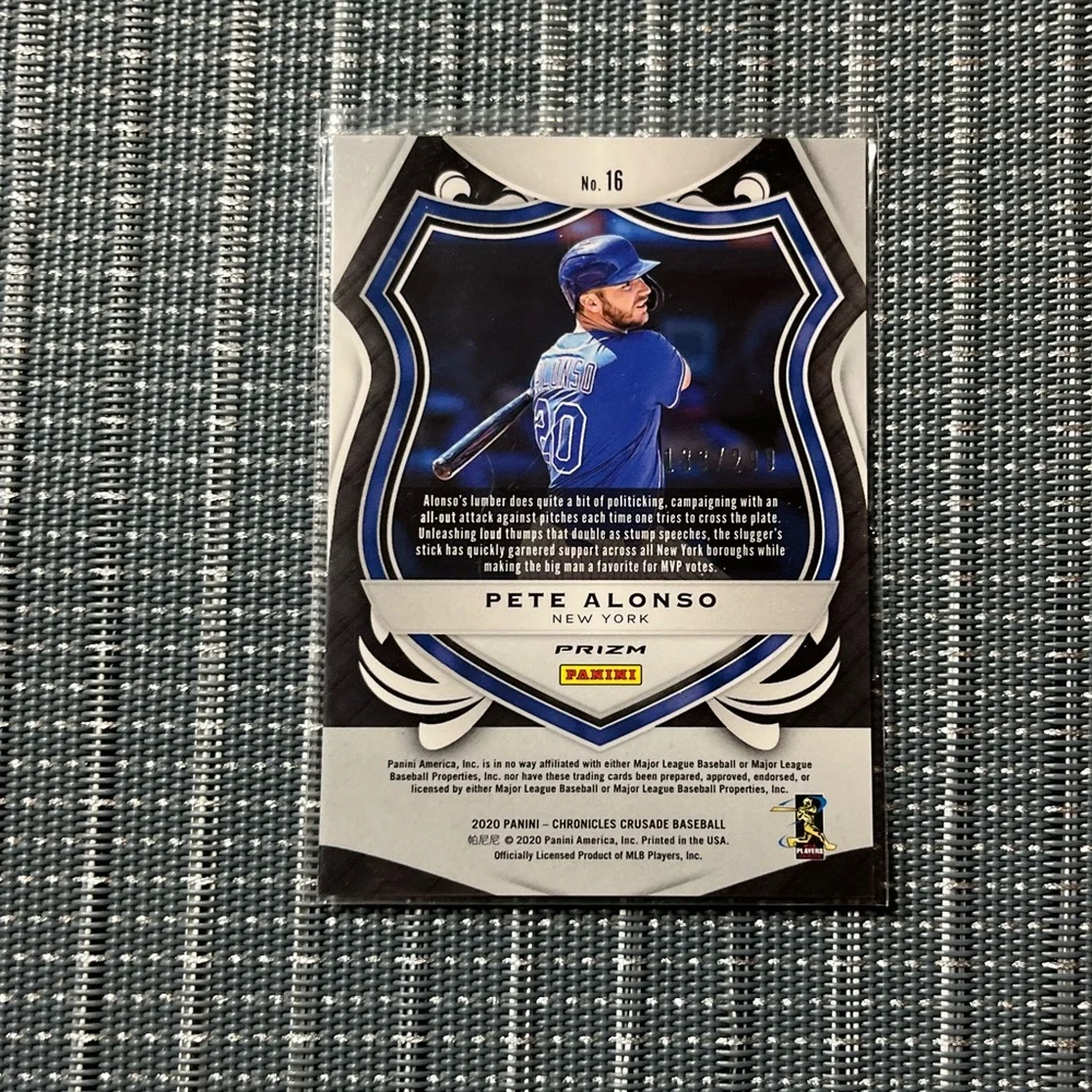 Num: 133/299 ⚾️ New Pete Alonso Panini Prizm Chronicles MLB Baseball Card #16